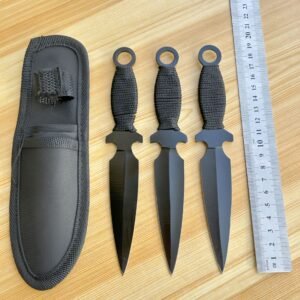 Practice Throwing Knife Set YF054 – 3-Piece, Black